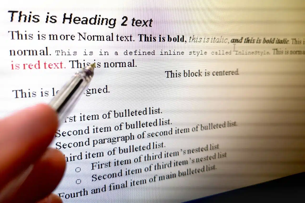 texte en CSS