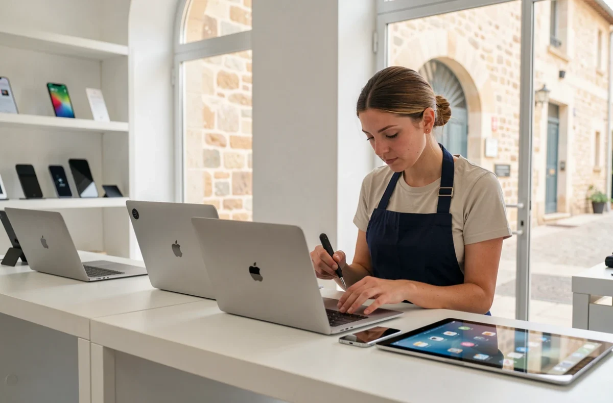 Boutique AndroMac à Aix-en-Provence spécialisée dans les produits Apple et réparations Mac